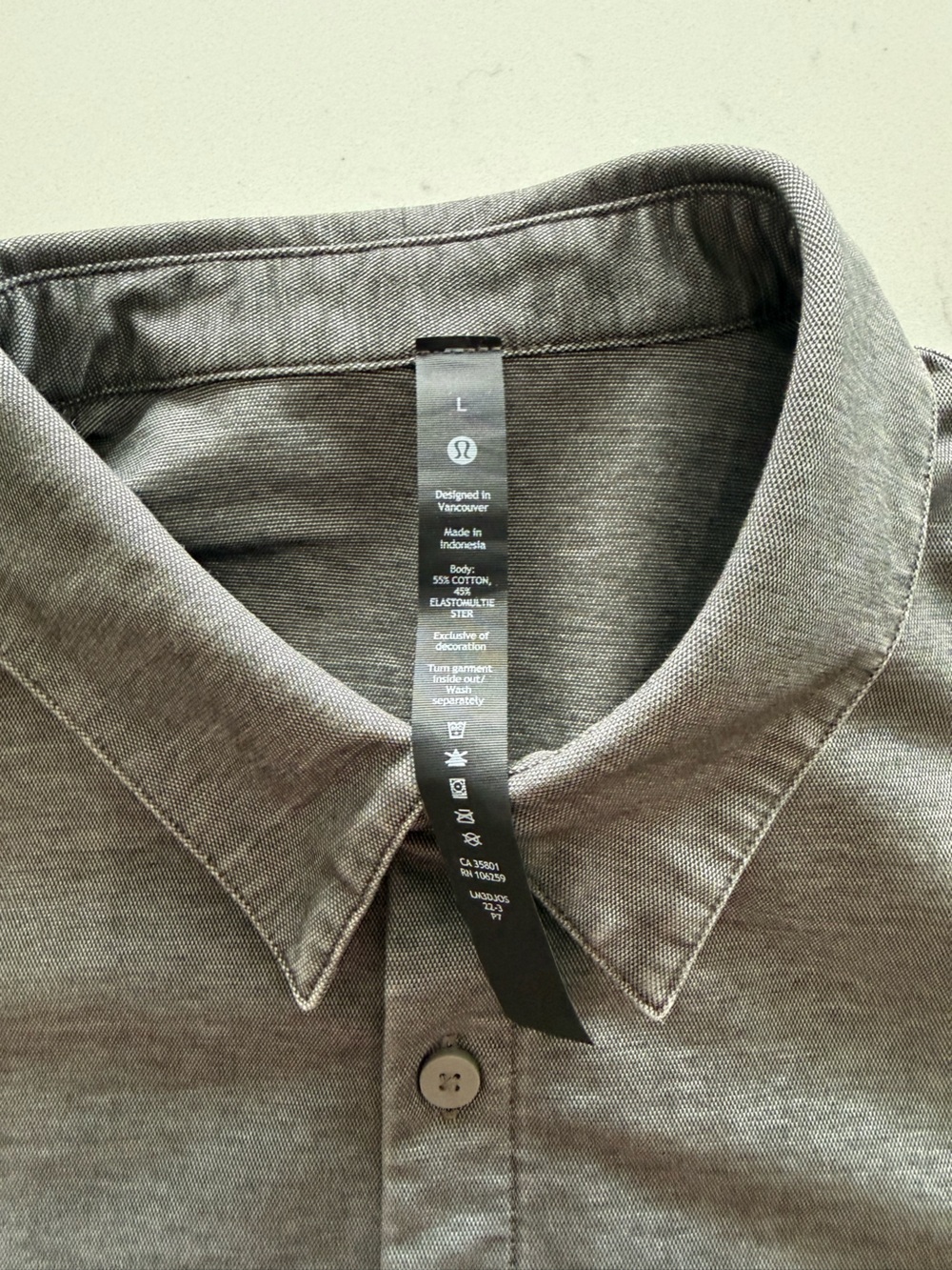 Lululemon Commission Long Sleeve Shirt Large - Picture 2 of 2